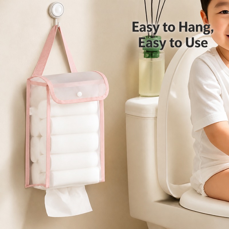 Kitchen Gadgets Organizer - Large Capacity Waterproof No-Drilling Hanging Tissue