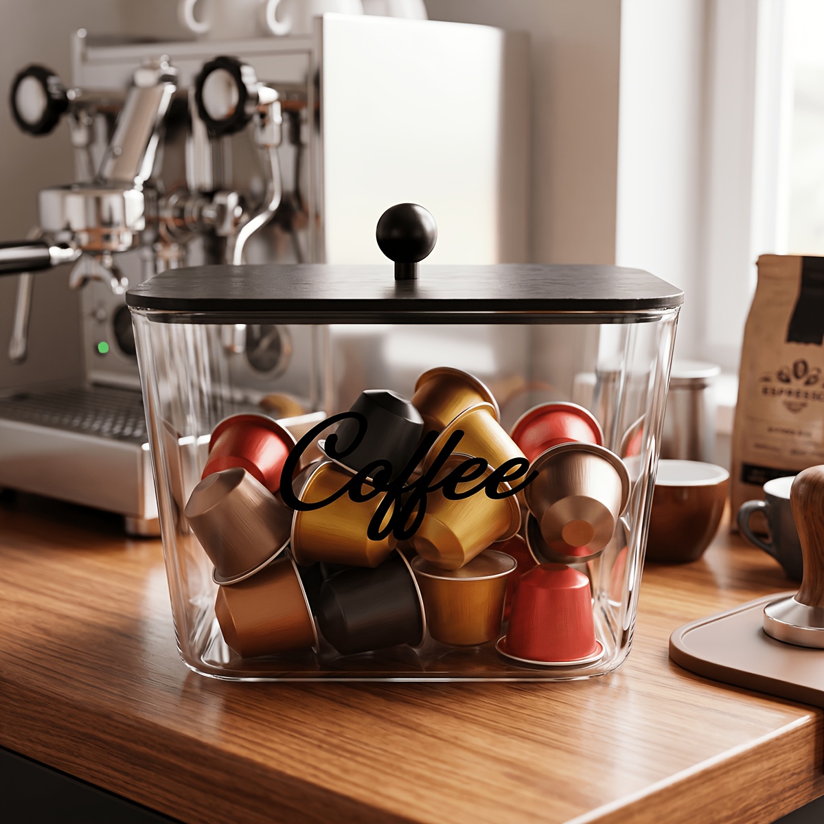 Coffee Pod Holder with Lids Pl - Kitchen Gadgets Organizer recension och pris