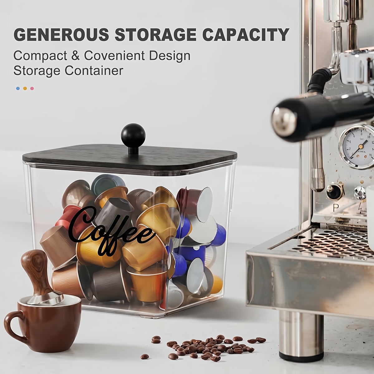 Coffee Pod Holder with Lids Pl - Kitchen Gadgets Organizer recension och pris