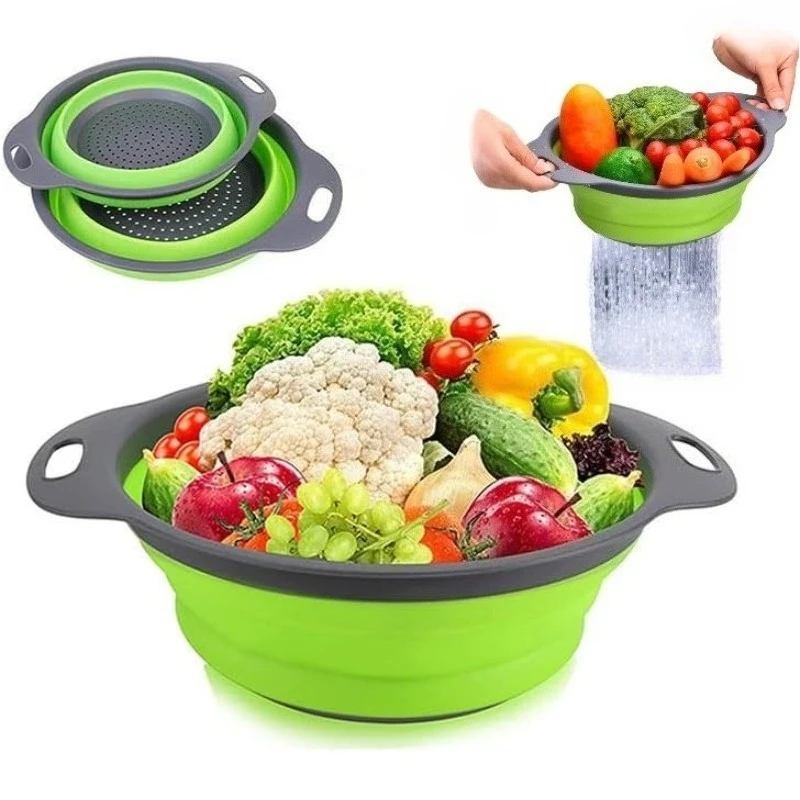 1Pc Foldable Silicone Strainer - Kitchen Gadgets Organizer recension och pris