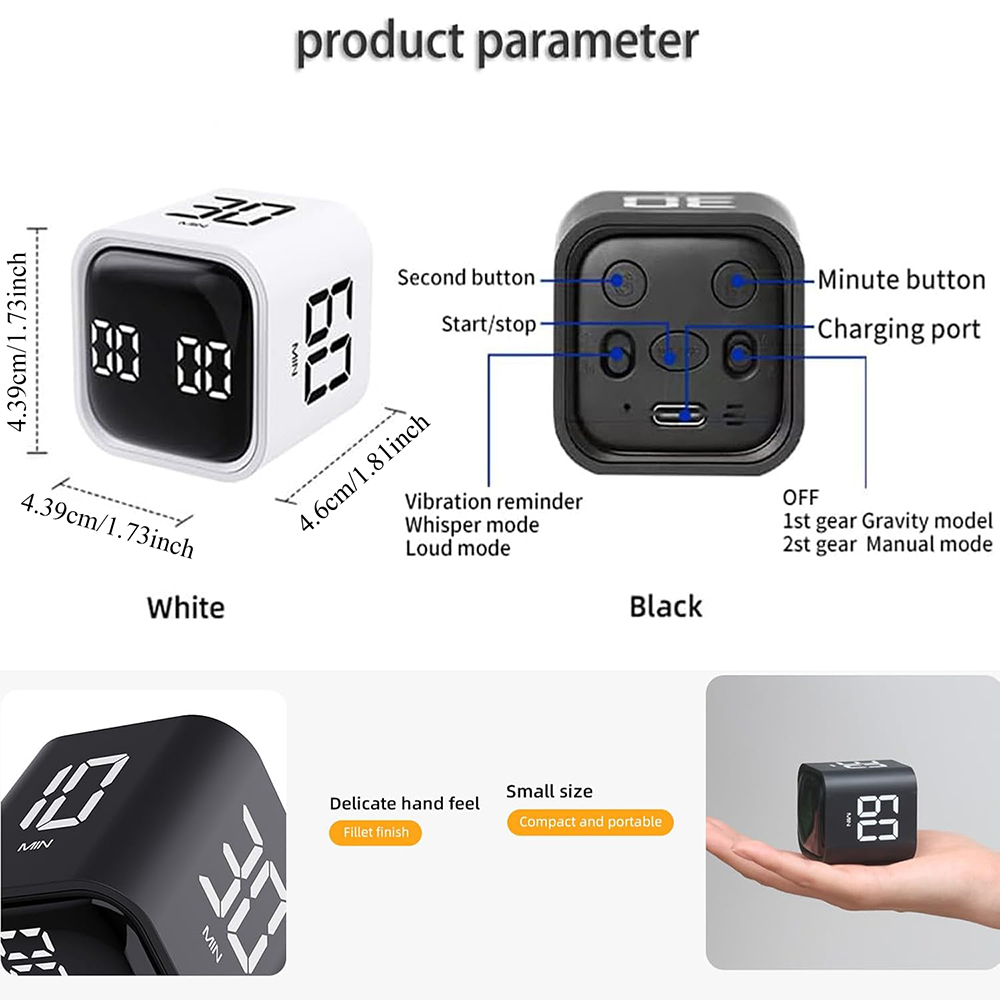 Multifunctional Cube Timer - 5 - Kitchen Helper Gadgets recension och pris